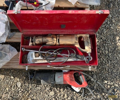 (2) Sawzall Saws & Wrench W/Toolbox