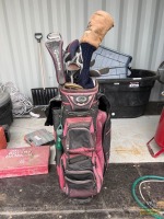 Calina Golf Club Bag W/ Assorted Golf Clubs