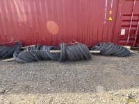 6-Bundles of Barbed Wire W/ Wooden Posts