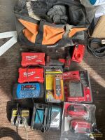 Assorted Chargers, Batteries, Driver Bits