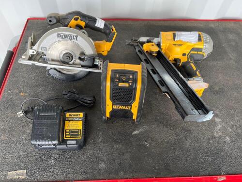 DeWalt Circular Saw & Nailgun W/ Speaker