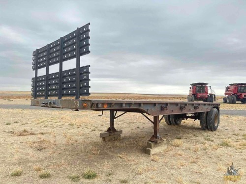 1965 Brown 26' Flatbed Trailer