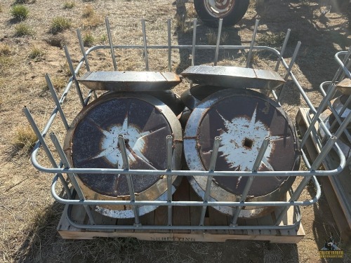 (10) Round Packer Wheels