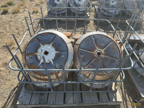 (10) Round Packer Wheels