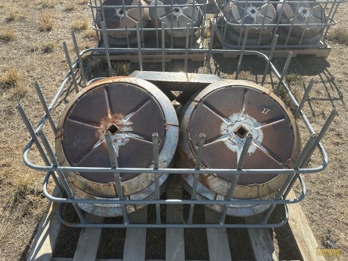 (10) Round Packers Wheels