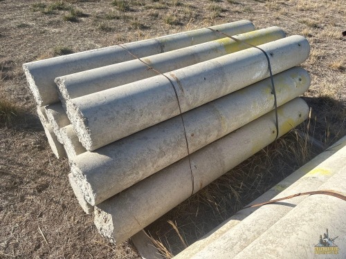 (12) 6'x9" Concrete Bollards