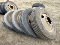 (5) 24.5 Truck Tires