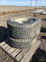 (2) 18-22.5 Truck Tires w/ Rims