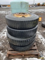 (4) Good Year G357 11R 22.5 Tires W/ Rims - Moses Lake