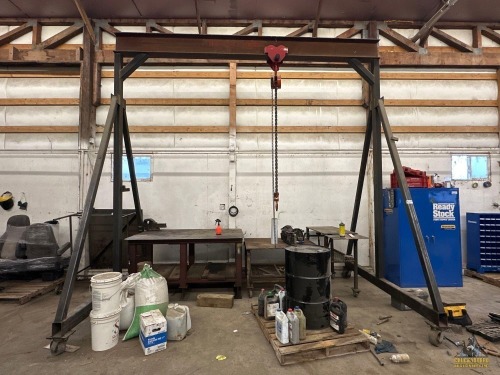 Shop A-Frame w/Grizzly 5-Ton Chain Hoist