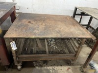 Rolling Metal Work Bench