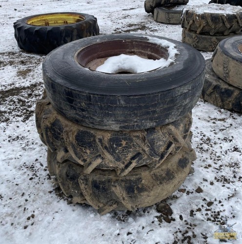 (3) Assorted Circle Tires w/Rims