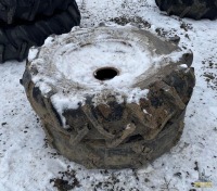 (2) Assorted Circle Tires w/Rims