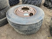 (2) 295/75R22.5 Tires w/Rims