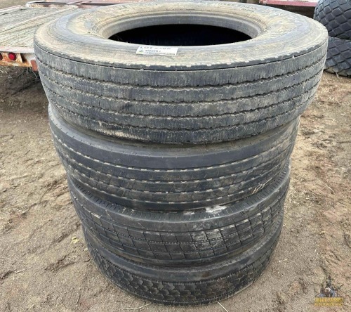 (4) 11R22.5 Tires