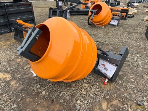 LandHonor Skid Steer Hydraulic Concrete Mixer