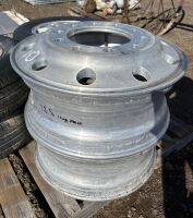 (2) Aluminum 22.5 Truck Rims