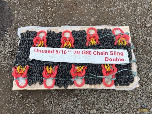 5/16" 7' G80 Double Chain Sling